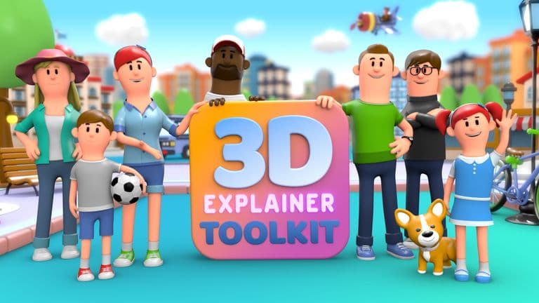 3D Explainer Video Toolkit template