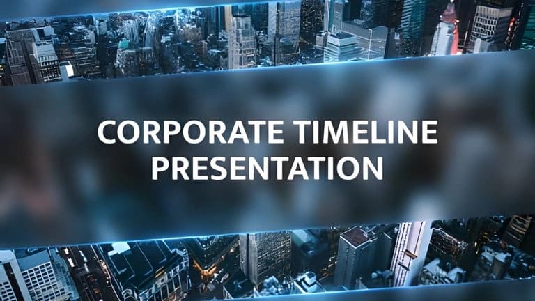Corporate Timeline Presentation template